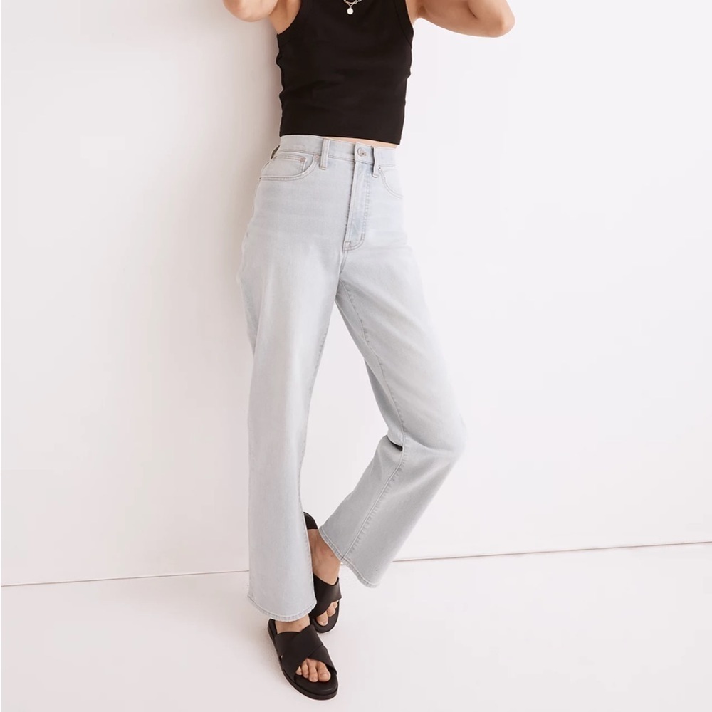 Madewell The Perfect Vintage Straight Jean in Mosedale Wash